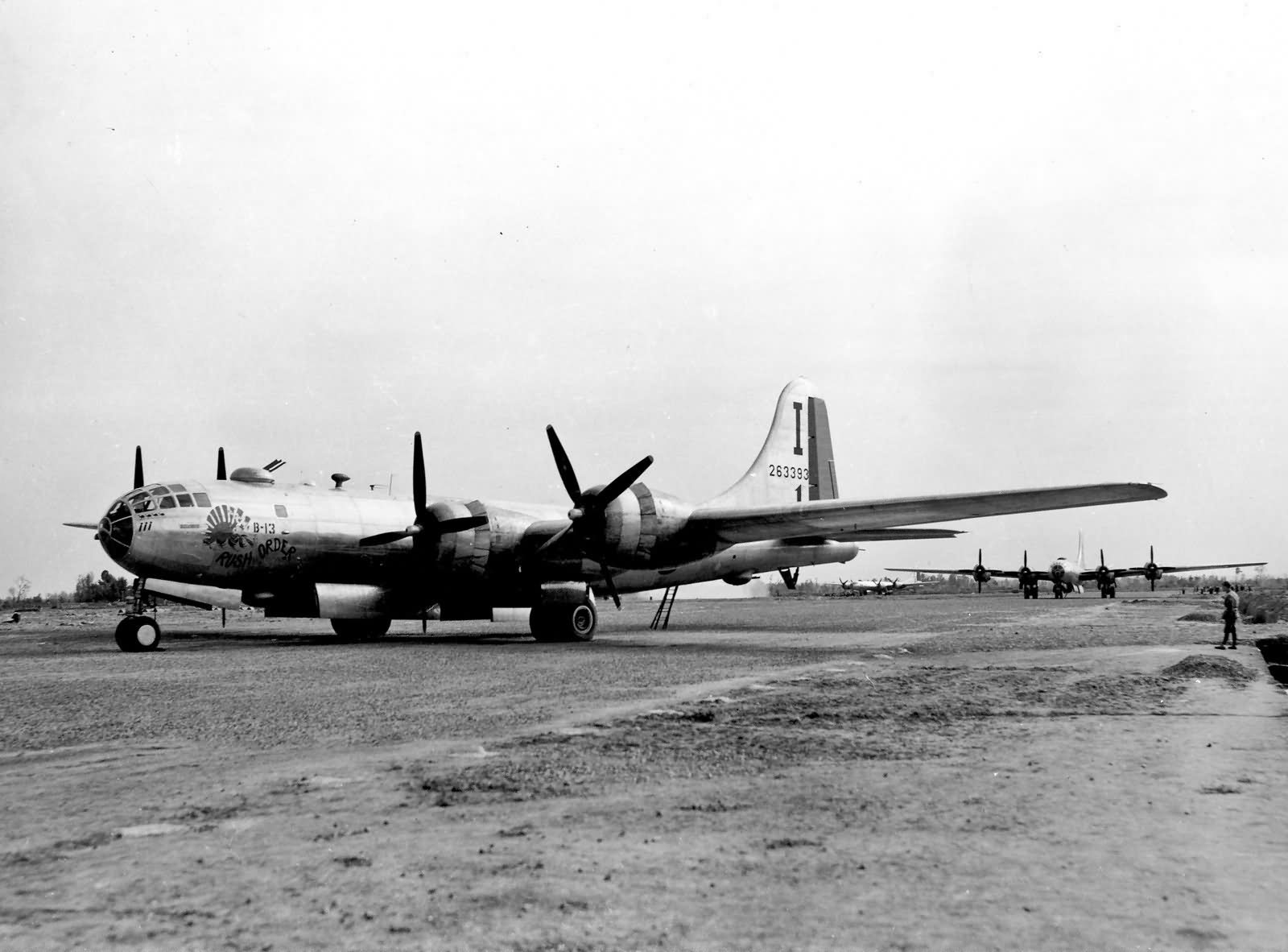 B-29 of 462nd BG 468th Bomb Squadron Rush Order on the ground in India 1944 42 63393