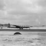 Boeing B-29 O 13 of 29th Bomb Group landing on Guam