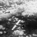 B-29 of 462nd en route home after hitting the Rangoon Burma docks on November 3 1944