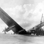 Boeing B-29 Superfortress crash landing