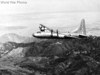 Third XB-32 41-18336 in flight