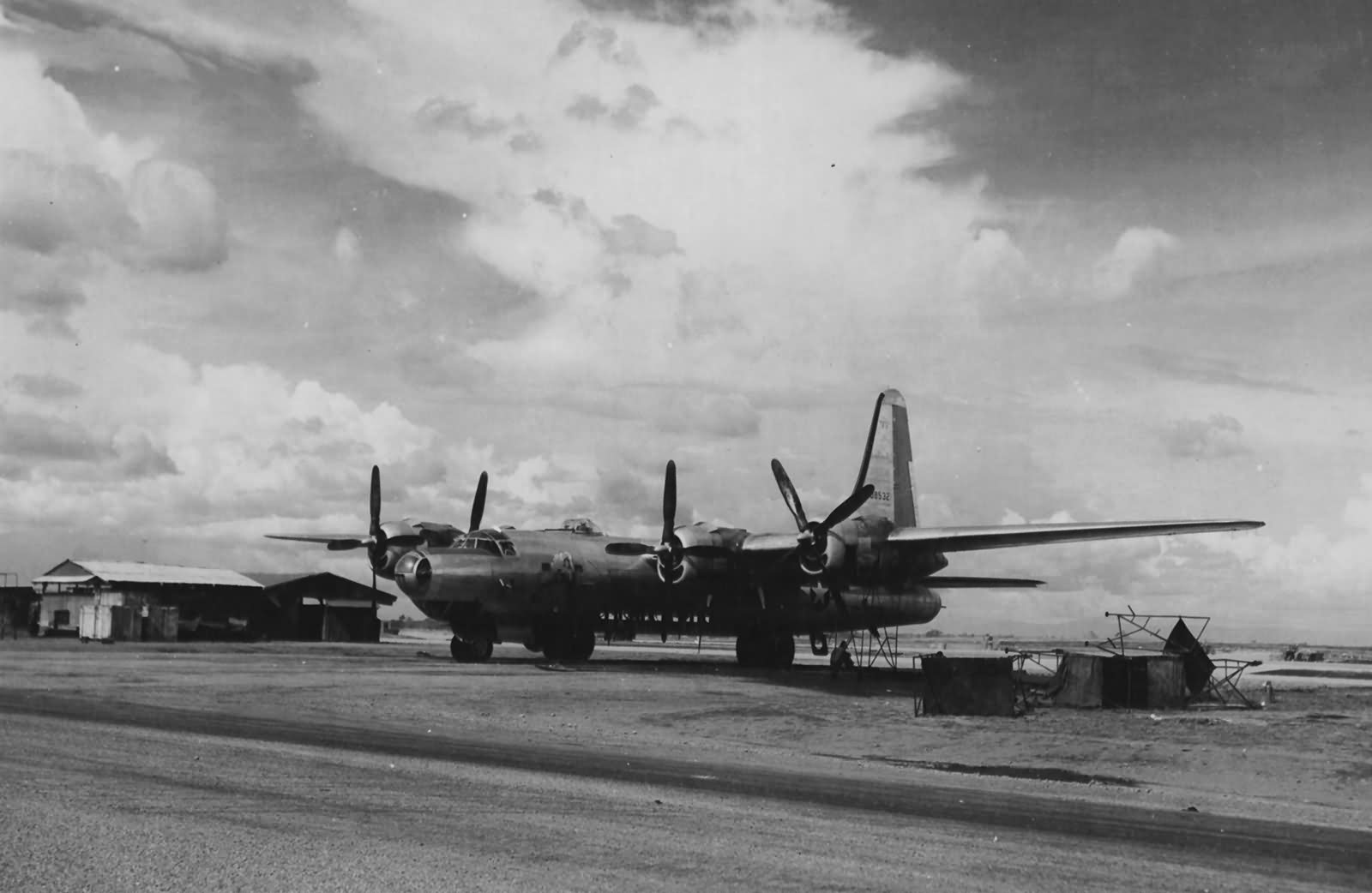 Consolidated B-32 on Florida Blanca Airstrip, Luzon, Philippine Islands