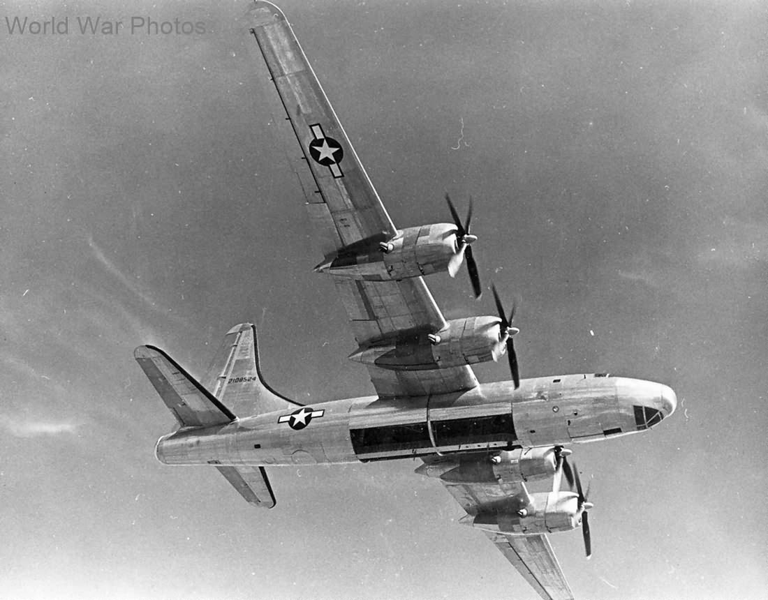 TB-32 42-108524 in flight