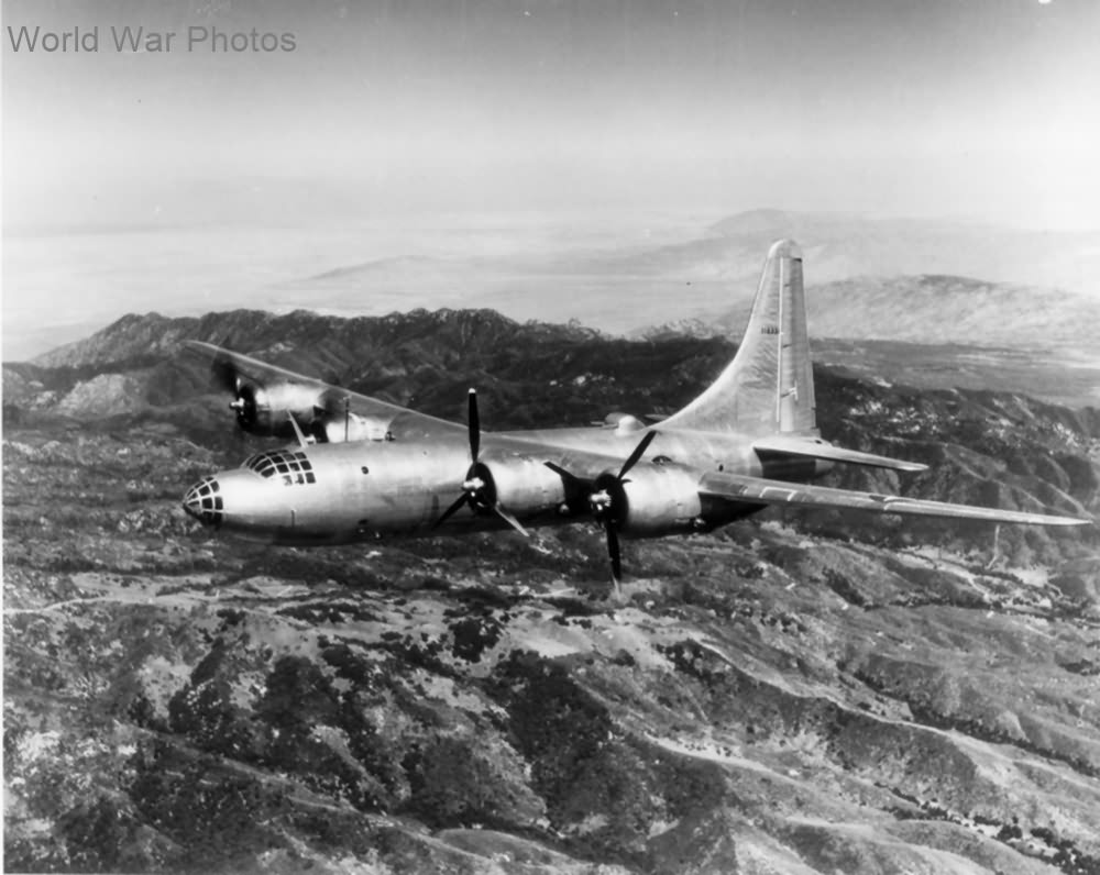 3rd prototype XB-32 41-18336 in flight