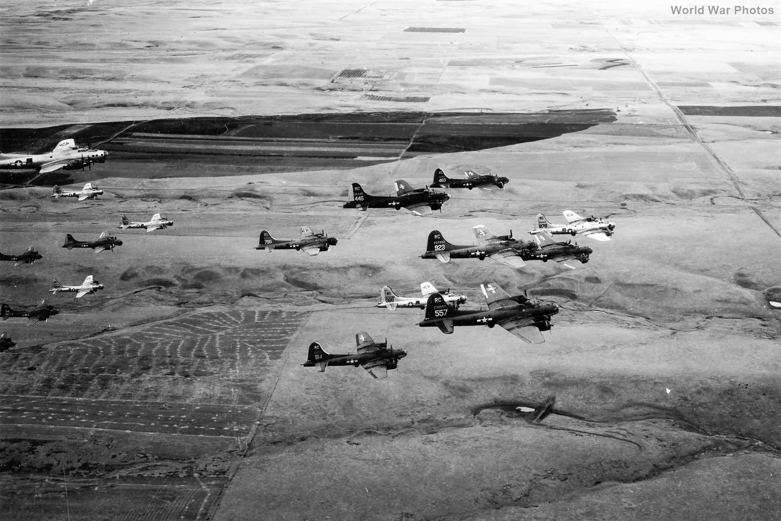 B-17F on a training mission over Rapid City in 1944 4
