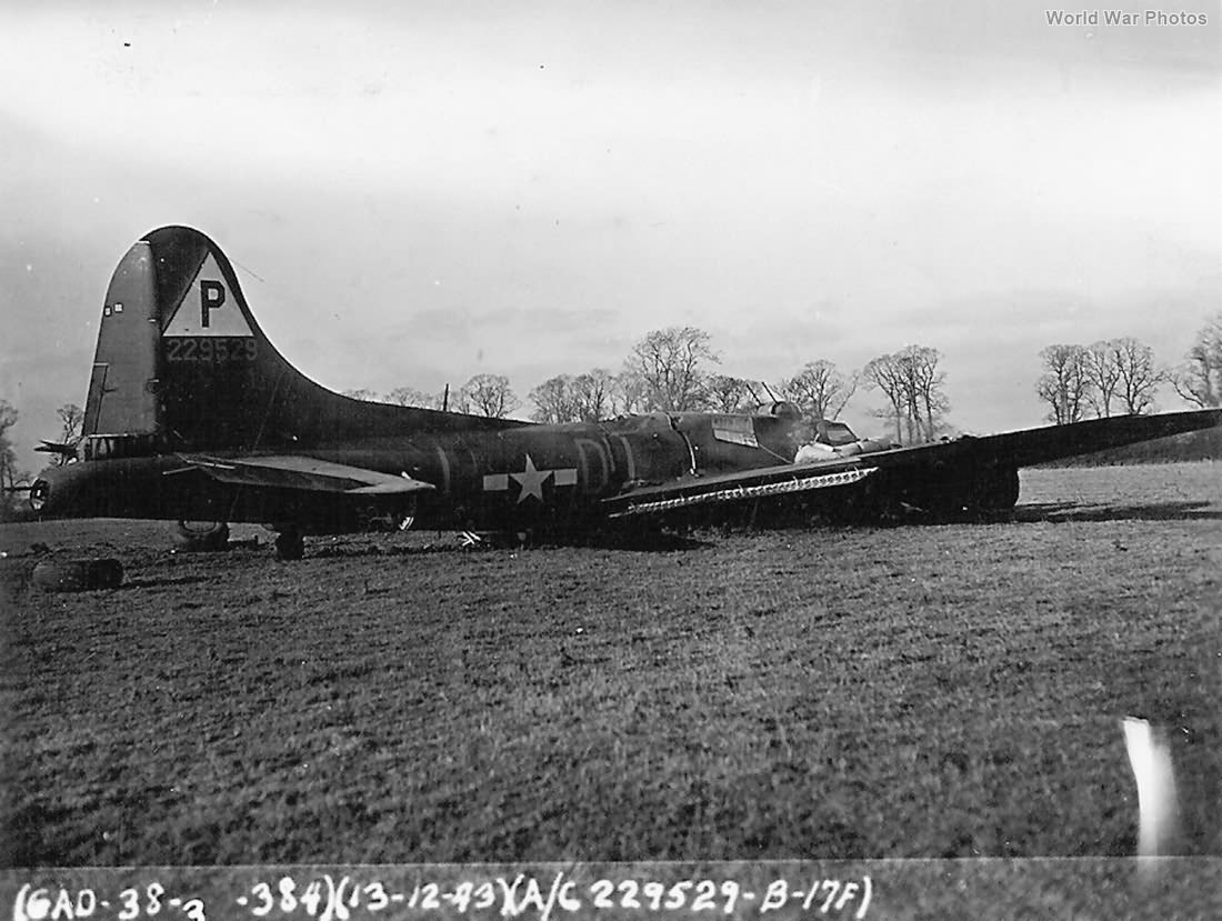 B-17F 42-29529 „Nora” of the 384th BG, 545th BS after Bremen raid