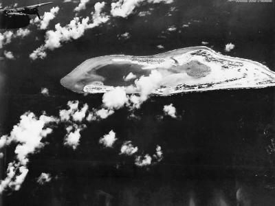 7th AF B-24 over Wake during 25 July 1943 raid