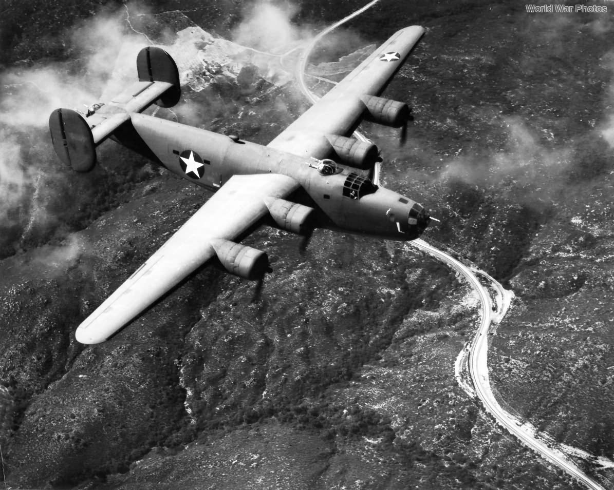 B-24D in flight