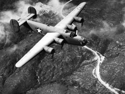 B-24D in flight