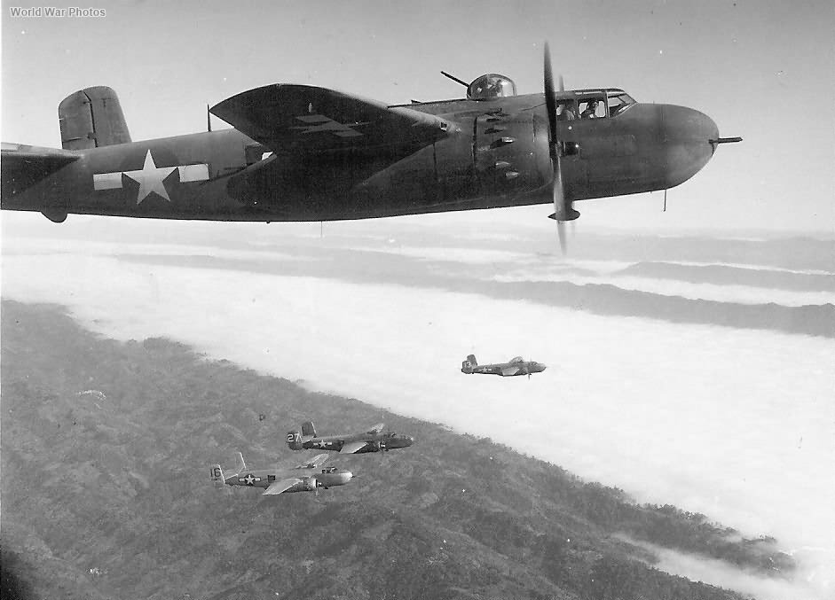 B-25H of the 12th Bomb Group over Italy 5