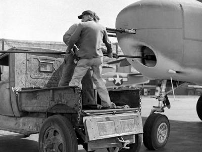 B-25 Gunship 75mm Cannon Cleaning