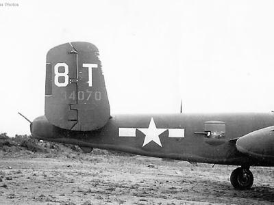 Tail Section of B-25J 43-4070 8T