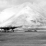 28th Bomb Squadron B-25 takeoff at Alexai Point Attu 1943