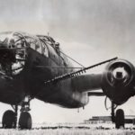 Testing Curtiss Wright propeller on B-25 at Caldwell 1944