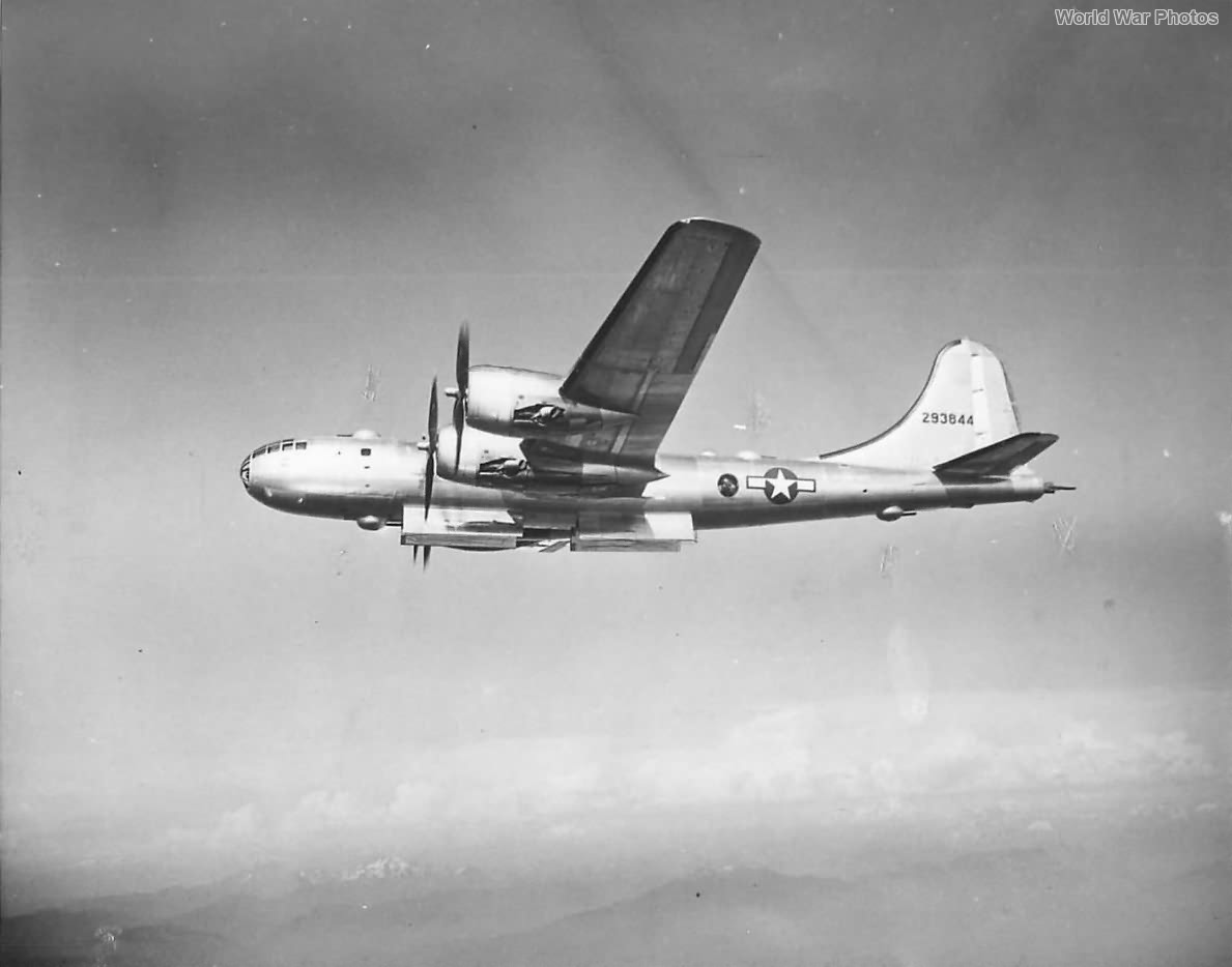 B-29 with bomb bay door open