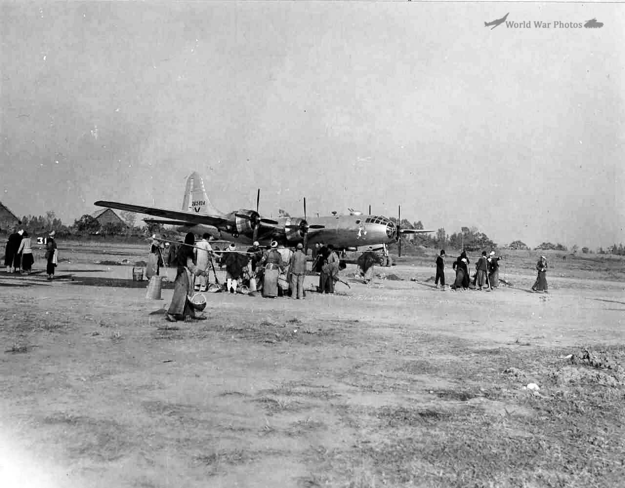 B-29 45th BS 40th BG Hsinching Airfield China December 1944