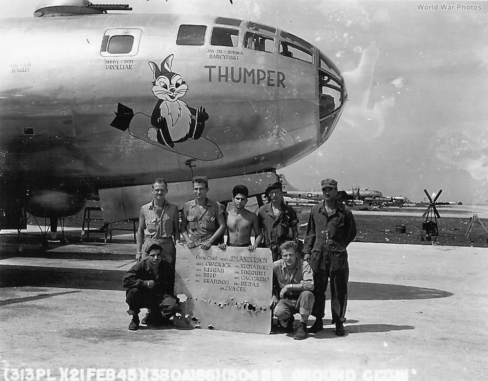 B-29 Thumper of 504th BG 21 February 1945