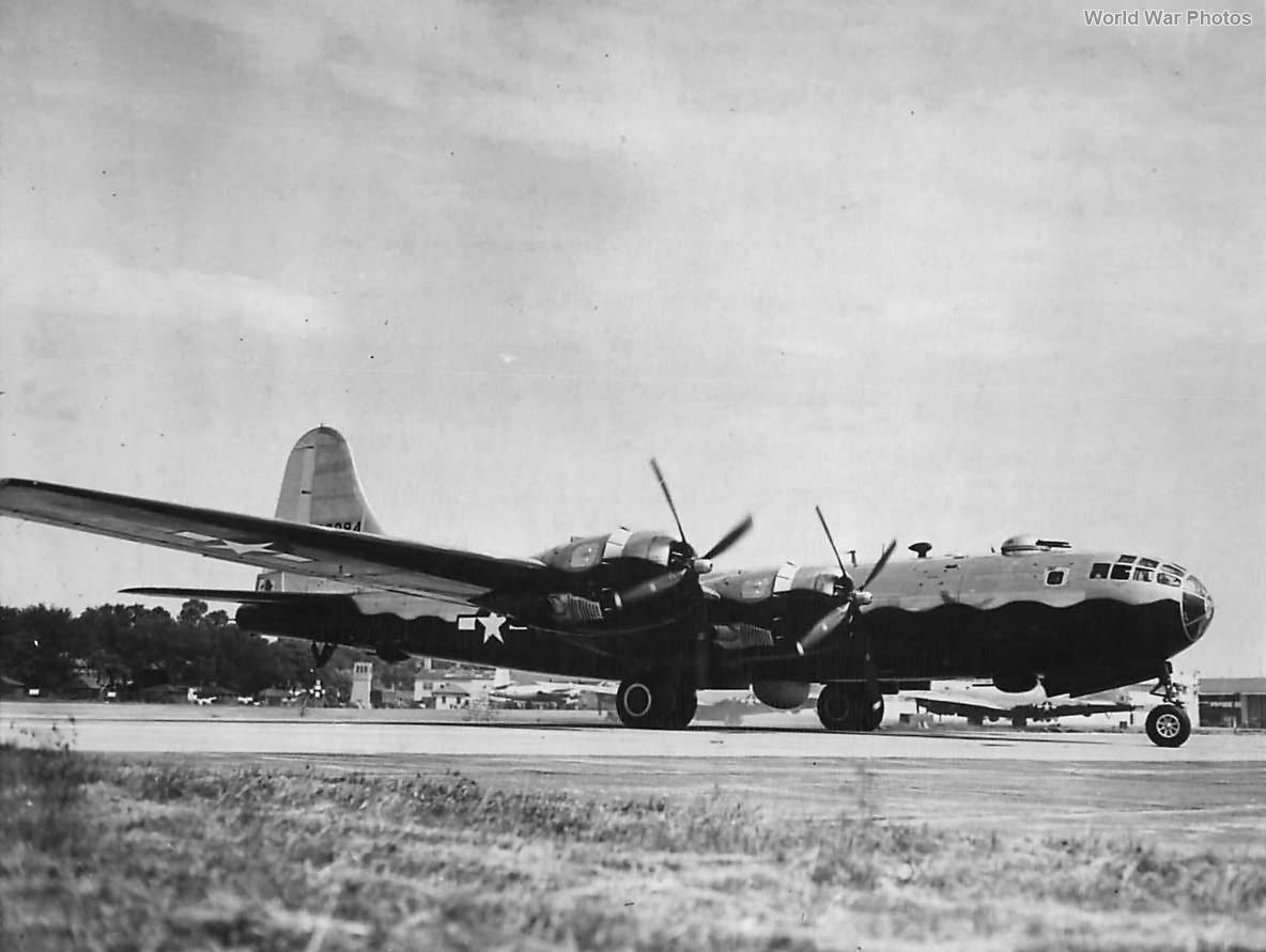 B-29 with black underside for night raids over Japan 1945
