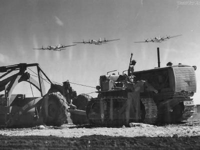 B-29s arriving at North Field on Tinian ’45