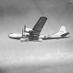 B-29A 42-93844 in flight with bomb door open