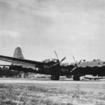 B-29 with black underside for night raids over Japan 1945