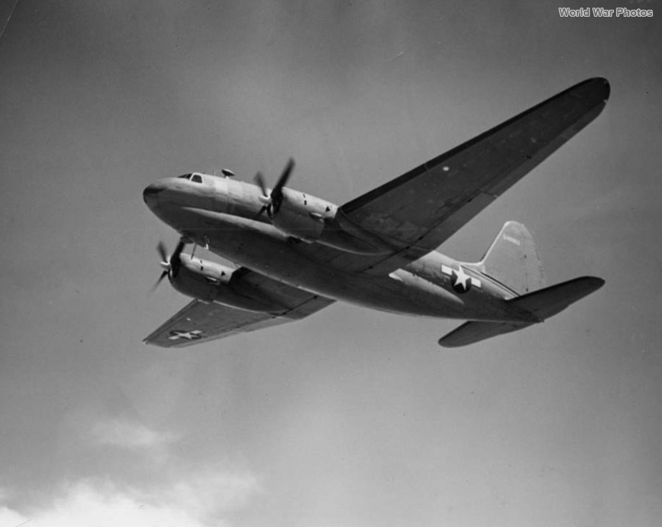 Curtiss C-46A in flight