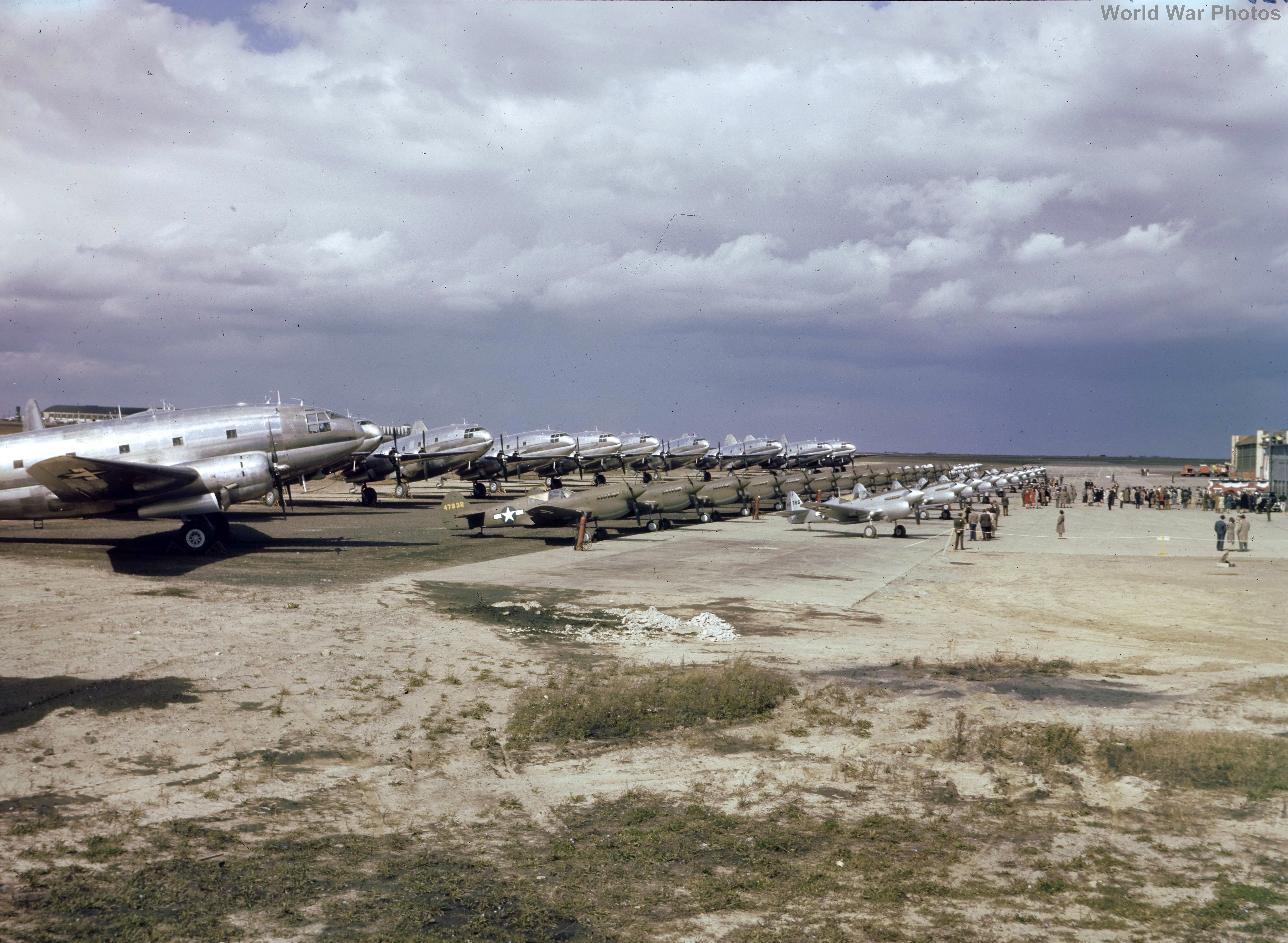 P-40 and C-46, Curtiss plant 1944