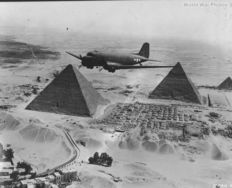 C-47 Over the Pyramids Oct 1943