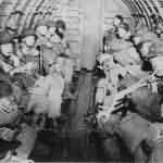 Airborne Paratroopers in C-47 D-Day June 6 1944