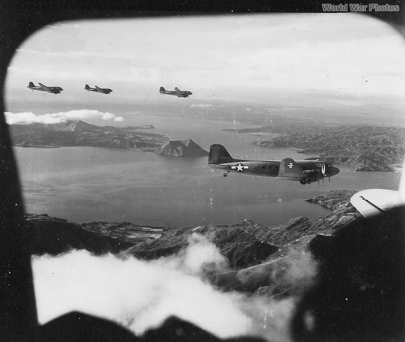 C-47 Skytrain Flying Formation Philippines