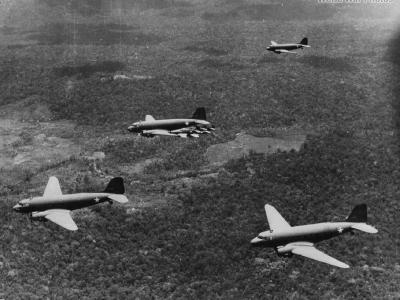C-47 Transports New Guinea Bound From Australia