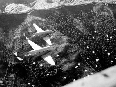 C-47s Drop 511th Parachute Infantry Aparri Luzon