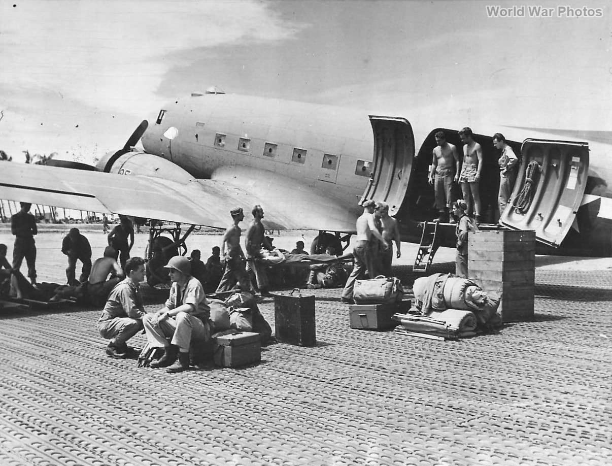 Wounded Marines Loaded on C-47