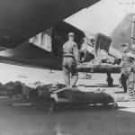 Ambulance Plane on Iwo Jima for Evacuation
