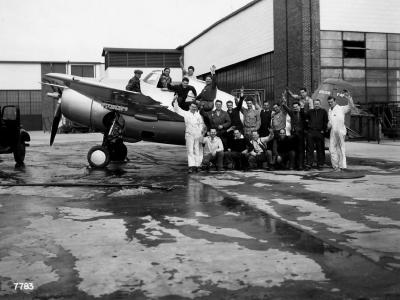 Grumman F4F-3 Wildcat Bethpage Long Island plant, February 21 1941