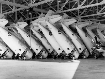 F4F Wildcat fuselages in Grumman Plant Tat Bethpage Long Island New York