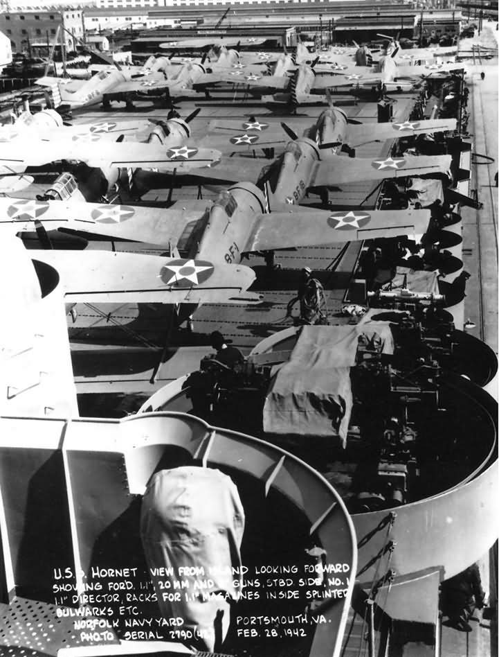 F4F Wildcats of VF-8 USS Hornet 1942