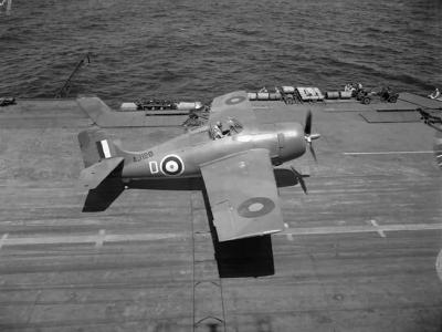 Grumman Martlet Mk II code ‚D’ AJ128 of 888 Squadron FAA on board HMS Formidable
