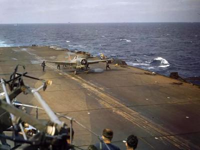 Grumman Martlet on the flight deck of HMS Formidable November 1942
