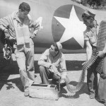 F4F USMC Ace Joe Foss and Crew Loads Ammo on His Plane