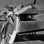 FM-2 Wildcats of VC-79 on board the escort carrier USS Sargent Bay CVE-83 invasion of Iwo Jima 19 February 1945