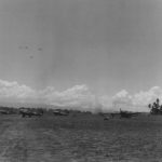 Marine Wildcats cow pasture part of Fighter One airstrip at Lunga Point fall 1942