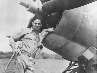 VMF-224 Ace and MOH recipient Robert Galer and F4F named Barbara Jane 1942
