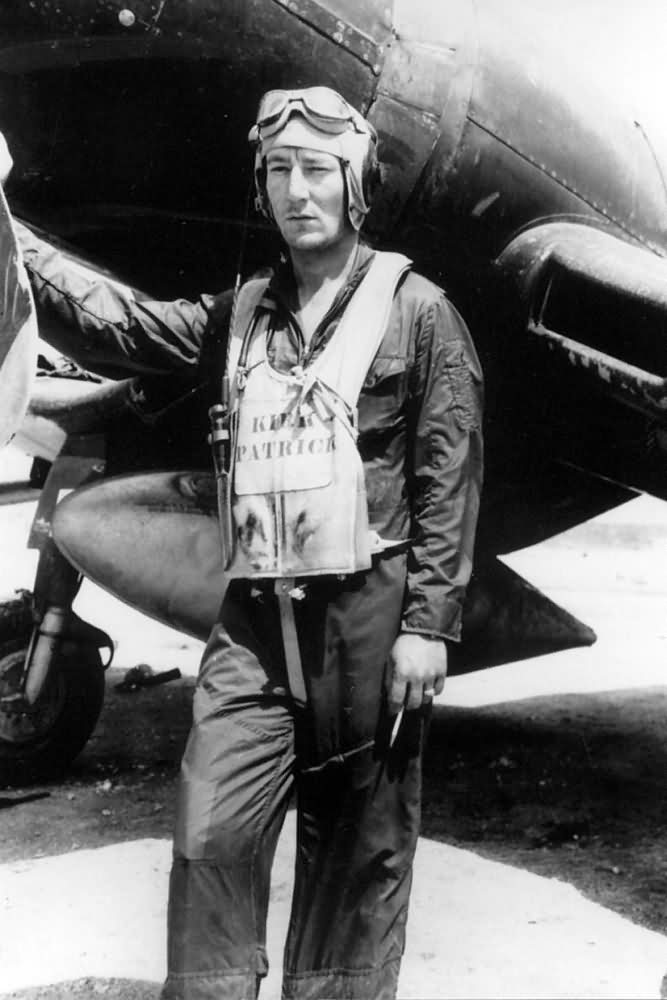 Capt Floyd Kirkpatrick VMF-441 Ace By F4U-1D Corsair