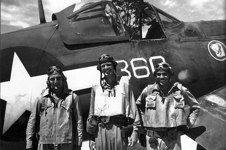 Charles Lindbergh by VMF-115 F4U Corsair #360