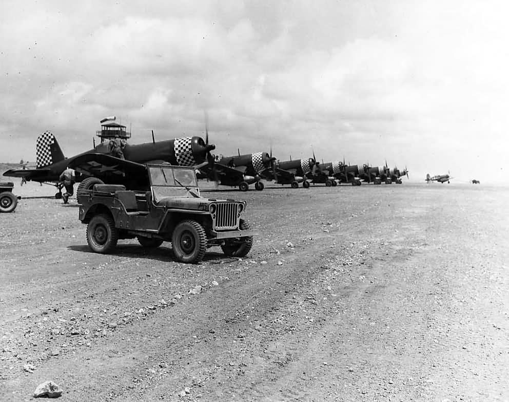 F4U-1D Corsairs of the VMF-312 Okinawa