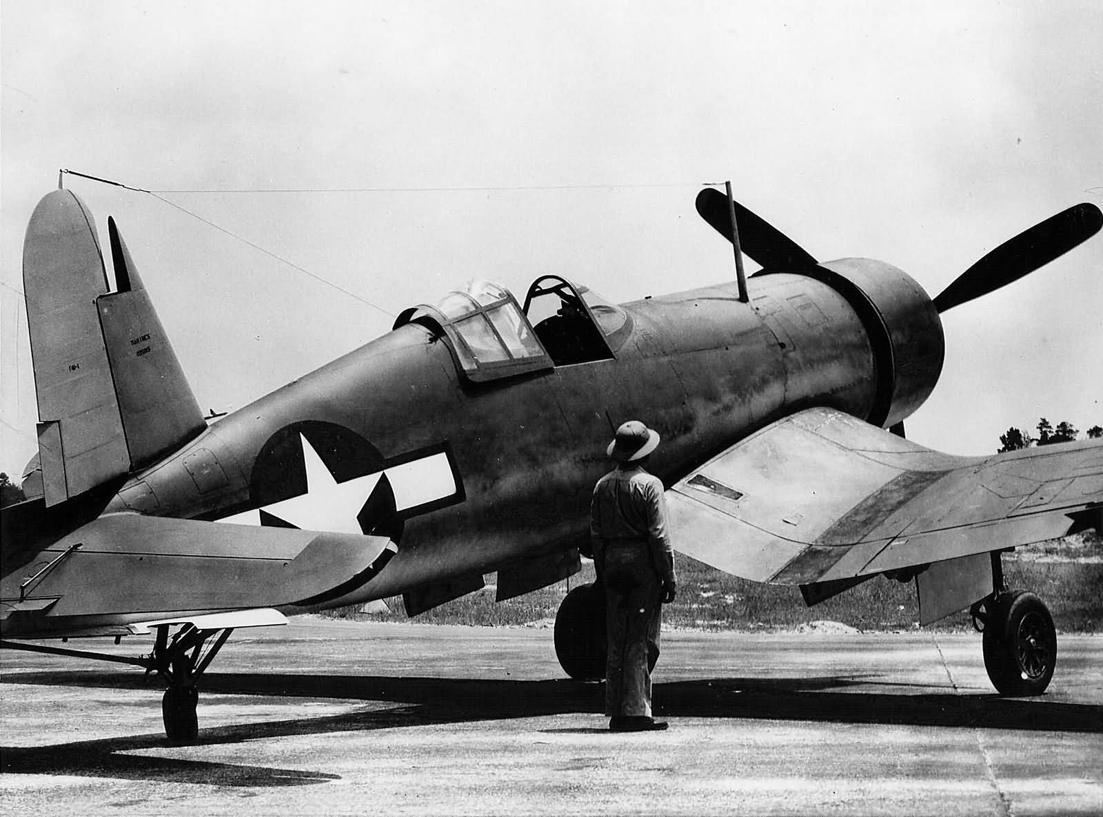F4U-1 Corsair with birdcage canopy Bu. Nr 02695