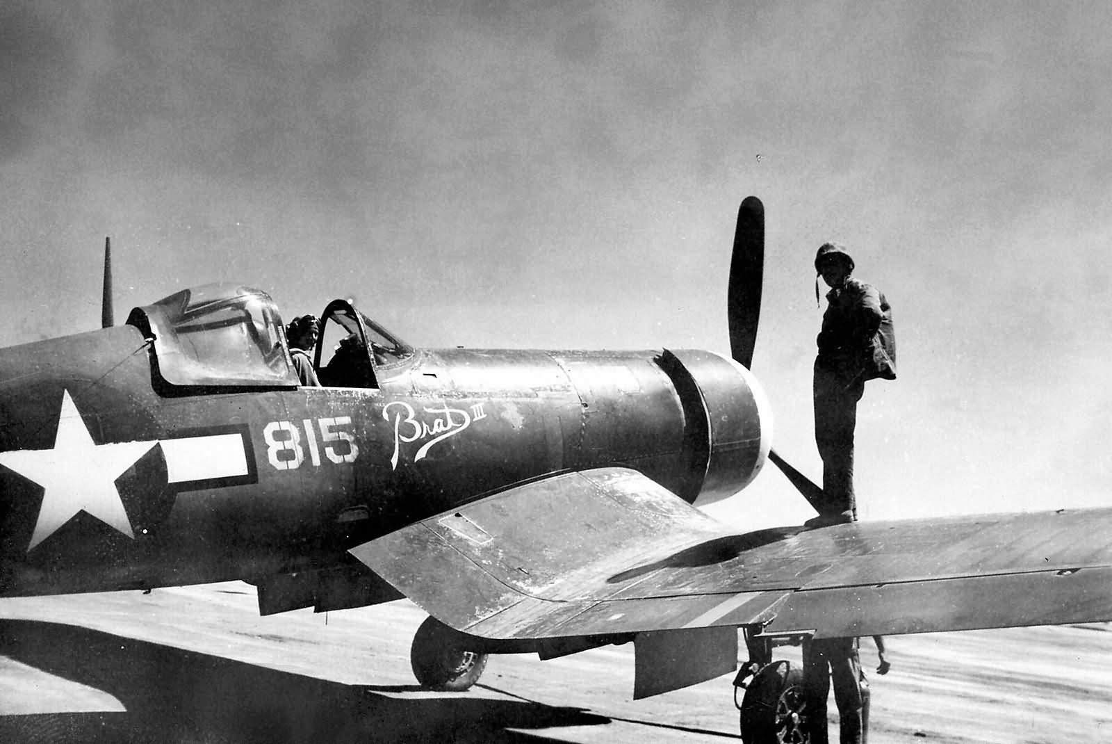 F4U Corsair white 815 „Brat III” of the VMF-225 on Iwo Jima 1945