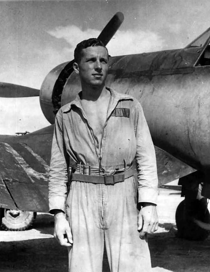 F4U Marine Ace Pilot McClurg of Black Sheep Squadron VMF-214 1943