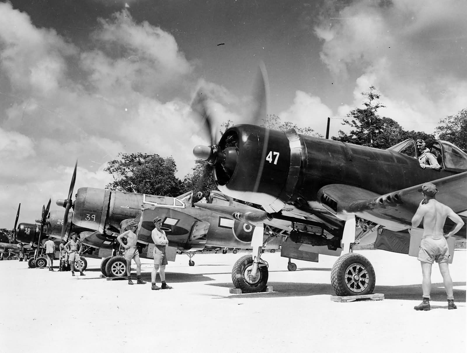 Royal New Zealand Air Force Vought F4U Corsairs Espirito Santo